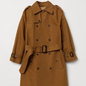 H&M Studio Collection Double-breasted Cotton Coat